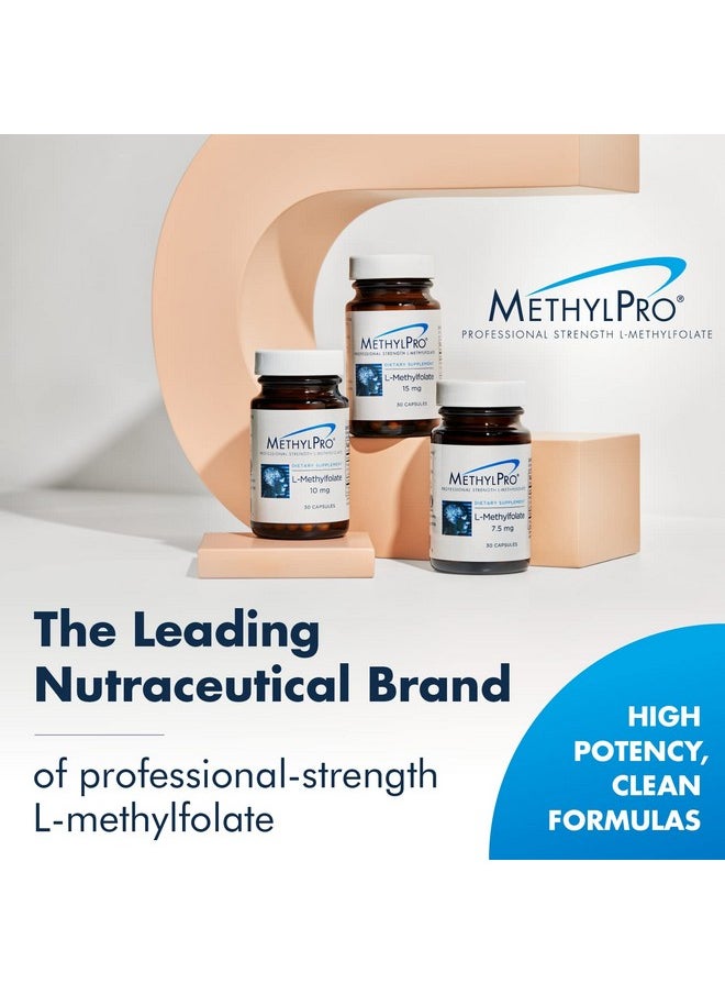 MethylPro - 1Mg Lmethylfolate Prenatal Vitamin & Mood Support Folate 1000 Mcg Moderate Dose 5Mthf Methyl Folate Supplement For Women And Men Vegan Nongmo + Hypoallergenic (90 Capsules) - Image 1