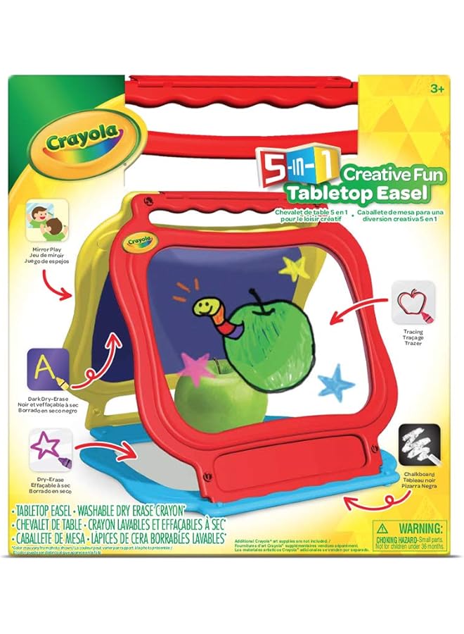 Crayola Creative Fun 5 In 1 Tabletop Easel - Image 1