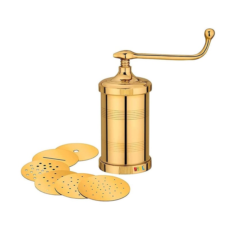 Nutrion Pure Kerala Sevanazhi Chakli Press/Sancha/Murukku/Gathiya/janthikulu/Idiyappam Maker Machine with Free 6 Different Jalis - Image 5