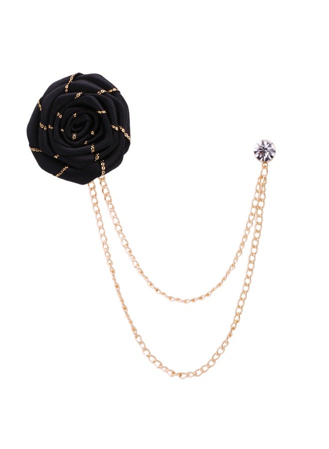 Shougu New Style Handmade Fabric Suit Accessories Tassel Flower Brooch Chest Flower 