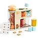 TOP BRIGHT Wooden Drink Dispenser Pretend Play Toys Play Food Sets for Kids Kitchen with Cups Juice Inserts Ice Cubes Montessori Toys for Boys Girls Capybara Gift Age 3 - Image 2