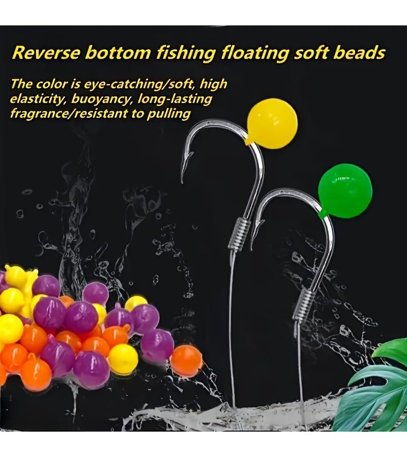 20 Pcs 10mm Corn Flavor Float Bait Ball with Hook for Carp Bass Catfish Fishing - Image 1