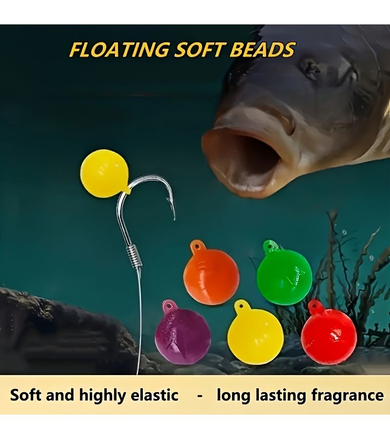 20 Pcs 10mm Corn Flavor Float Bait Ball with Hook for Carp Bass Catfish Fishing - Image 3