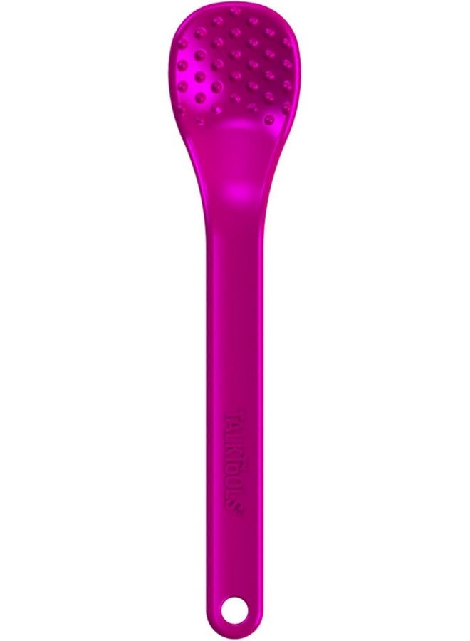TalkTools Bumpy Magenta Spoons | Provides Oral Awareness During Feeding | Encourages Lip Closure | Normalize Acceptance of Foods with a Variety of Textures - 12 Pack - Image 2