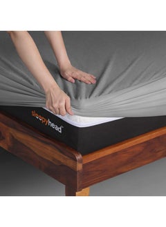 Sleepyhead Sleepyhead Bamboo Terry Waterproof Mattress Protector; 78 x 48 (Double Size; Grey)  - Image 1