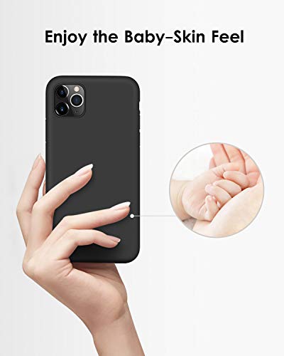 DTTO Compatible with iPhone 11 Pro Case Romance Series Full Covered Silicone Cover Enhanced Camera and Screen Protection with Honeycomb Grid Cushion for iPhone 11 Pro 58 2019Black - Image 3