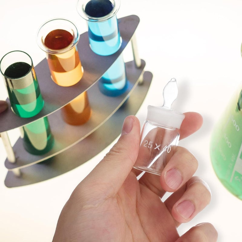 2pcs Glass Specific Gravity Weighing Bottle Low Flat Form 25x40mm Laboratory Chemical Weighing Bottle for Precise Measurement and Storage - Image 4
