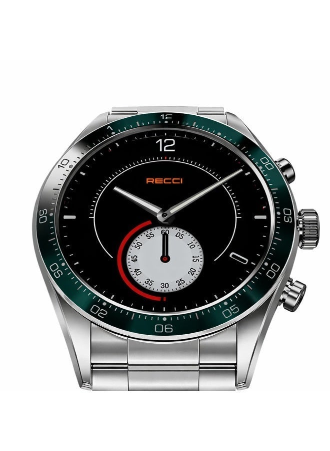 Recci RA43 Smart Watch 1.32" AMOLED Display, Bluetooth Calling, Heart Rate & SpO2 Monitor, Stainless Steel Strap - Image 5