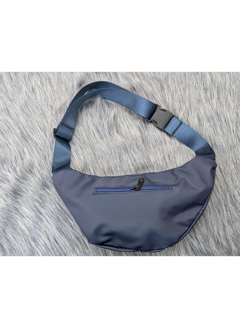 شنطة خصر  ووتر بروف . بها جيب بسوستة خلفية وجيب اساسى واسع / جودة عالية . جيوب واسعة لحمل مزيد من الاغراض . شنطة كروس . شنطة وسط (كحلى) - Image 5