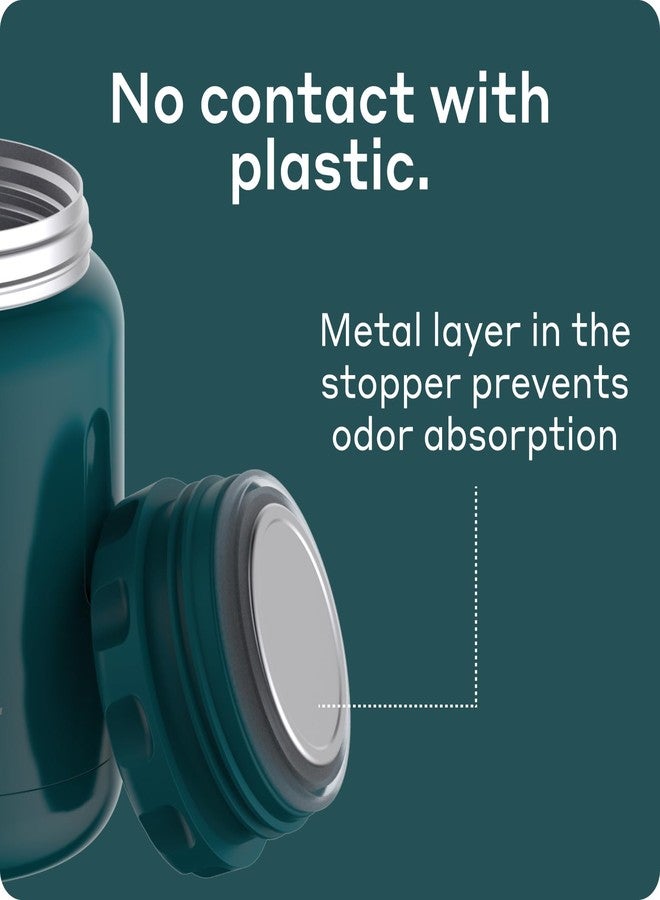 BOBBER 16 oz Wide Mouth Insulated Thermos Food Jar for Soup and Hot Food - Stainless Steel with Built-in Spoon and Bowl - Keeps Hot for 10 Hours, Cold for 15 Hours (Deep Teal) - Image 4