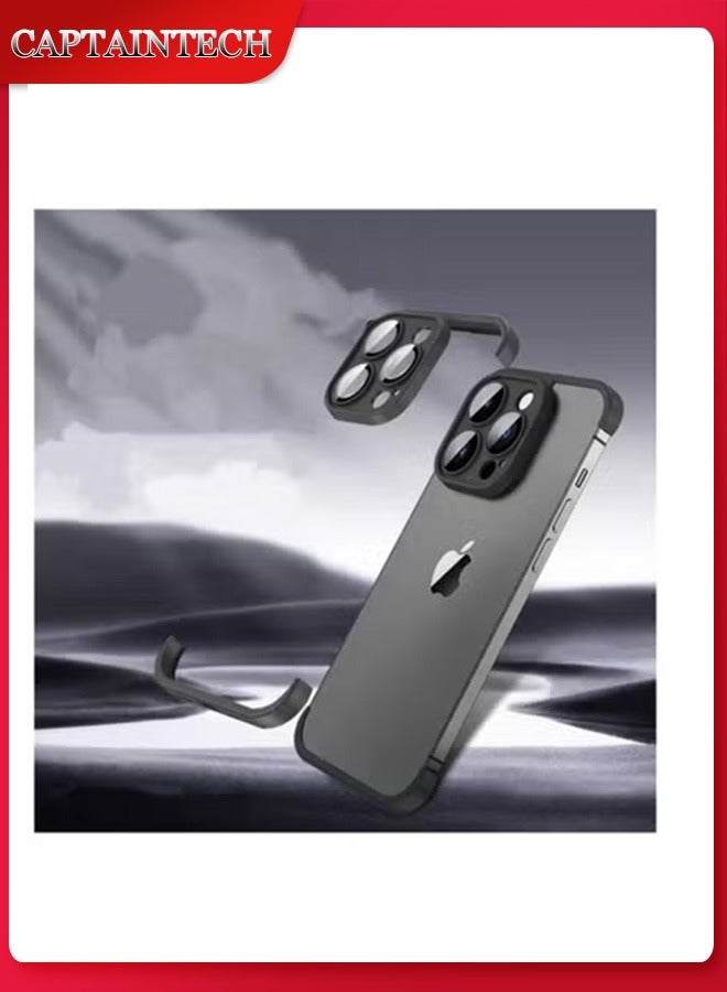 Captaintech iPhone 15 Pro Case with Camera Lens Protector – Slim  TPU Cover | Soft Flexible u0026 Protective Phone Cover - Image 1