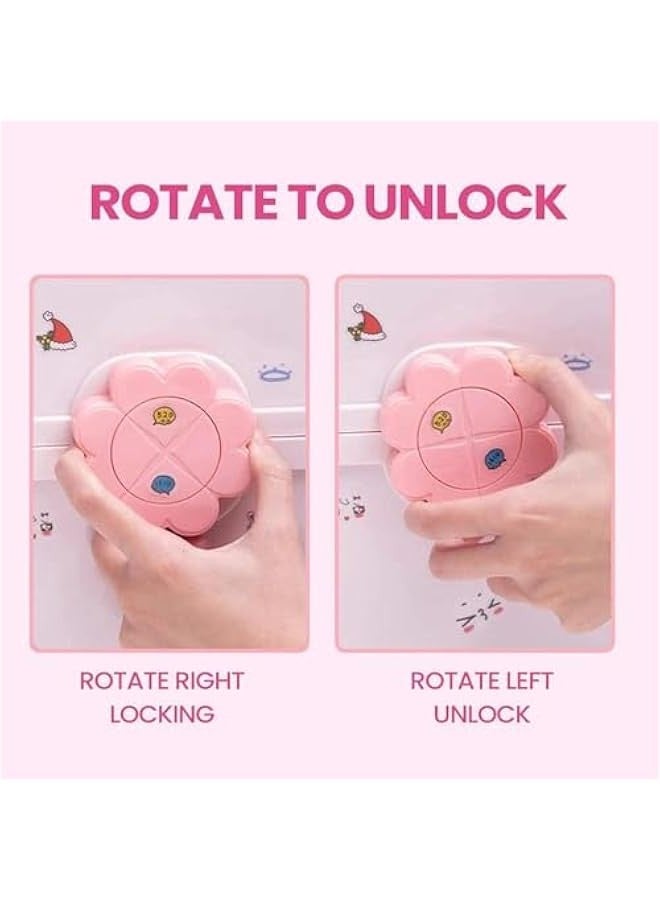 TRASSLE Hair Accessories Organizer, Pink Hair Accessory Jewelry Box for Girls, Hair Accessory Storage Organizer Box Case Jewelry Container for Girls - Image 3