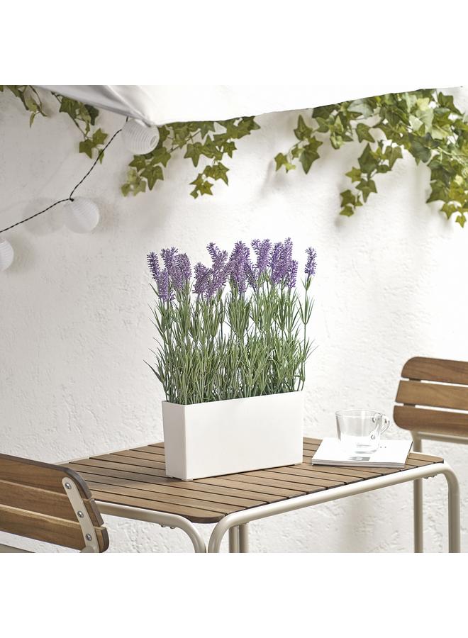 زبون نبات صناعي مع وعاء، لافندر داخلي/خارجي - Image 2