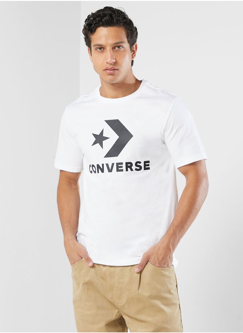 CONVERSE - Standard Fit Center Front Large Logo Star T-Shirt - Image 1