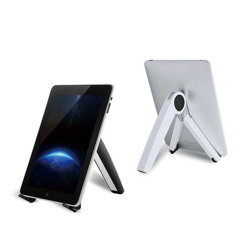 White Aluminum Alloy Laptop Cooling Stand Adjustable Foldable Portable - Image 5