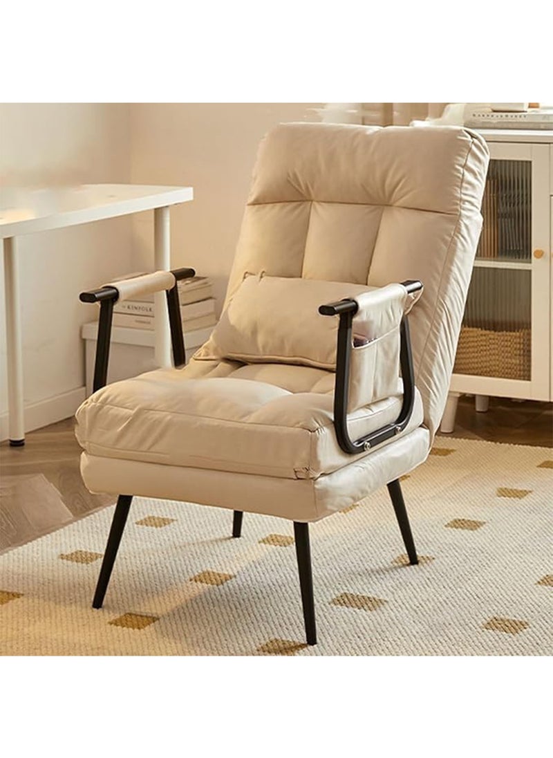 LIMOS Folding Sofa Recliner Arm Chair Convertible Sofa Bed Sleeper Chair 5 Position Adjustable Backrest  - Image 1