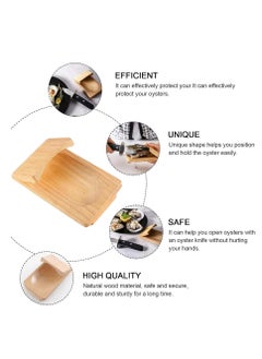 SYOSI Oyster Shucking Clamp, Shucker Tool Wood Oyster Holder, Opener Shucking Block, Wooden Seafood Shucking Clip, Z-shaped Design, Multifunctional Tool, for Kitchen Home Outdoor Barbecue Camping (3PCS)  - Image 4