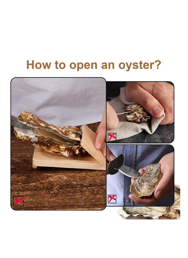 Oyster Shucking Clamp, Shucker Tool Wood Oyster Holder, Opener Shucking Block, Wooden Seafood Shucking Clip, Z-shaped Design, Multifunctional Tool, for Kitchen Home Outdoor Barbecue Camping (3PCS) - pzsku/Z19C7706C3D8A351A5559Z/45/_/1713925542/f22f9362-55af-4f7e-9a6f-a37e312919a7