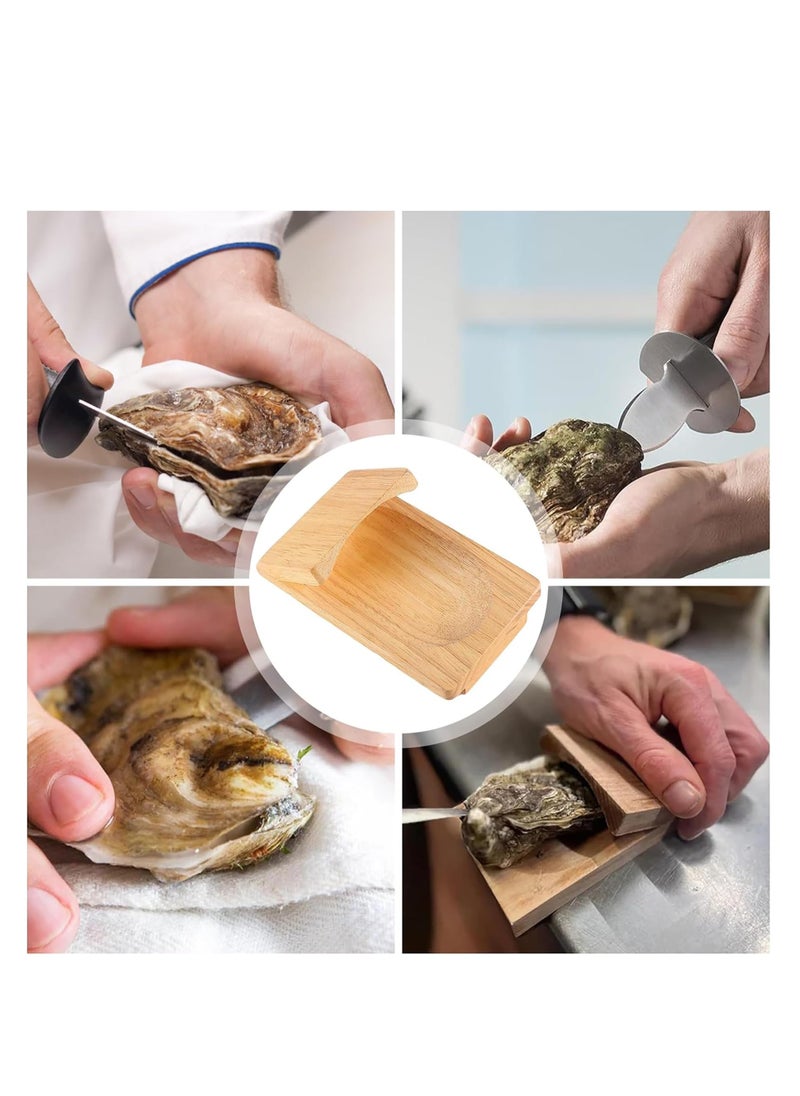 Oyster Shucking Clamp, Shucker Tool Wood Oyster Holder, Opener Shucking Block, Wooden Seafood Shucking Clip, Z-shaped Design, Multifunctional Tool, for Kitchen Home Outdoor Barbecue Camping (3PCS) - pzsku/Z19C7706C3D8A351A5559Z/45/_/1713925543/64443dd7-fdde-4f3a-8b32-a03a0ee4c578