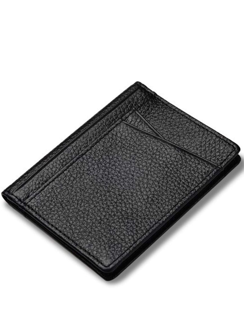 أوزيغالور محفظة نحيفة ذات محفظة رفيعة من الجلد الطبيعي - جيب أمامي بسيط للرجال والنساء - Image 2