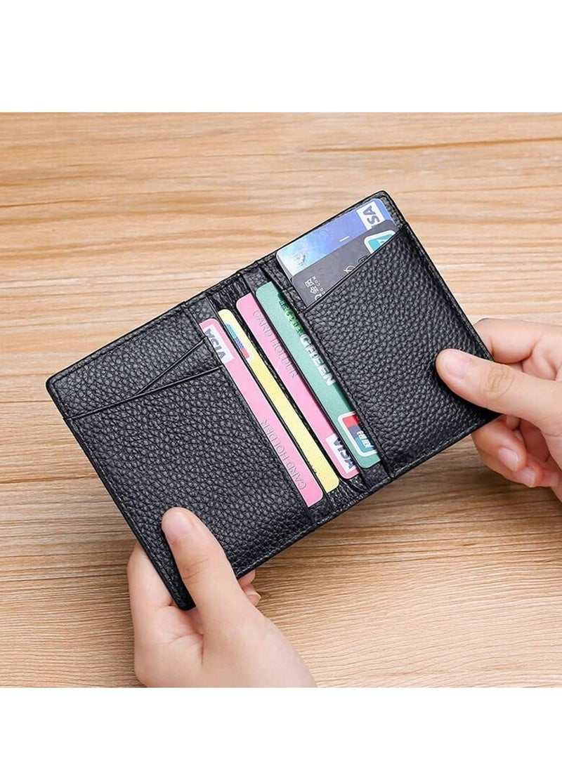 أوزيغالور محفظة نحيفة ذات محفظة رفيعة من الجلد الطبيعي - جيب أمامي بسيط للرجال والنساء - Image 5