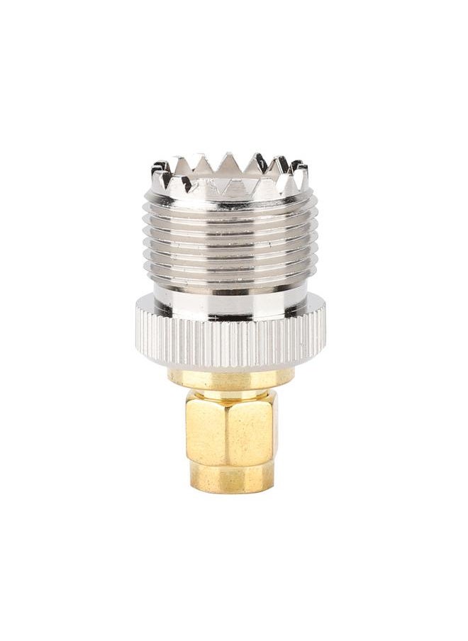Thoraya - 2PCS SMA Plug Male to UHF Jack Female Adapter with Nickel-plated Brass Connector - Image 1
