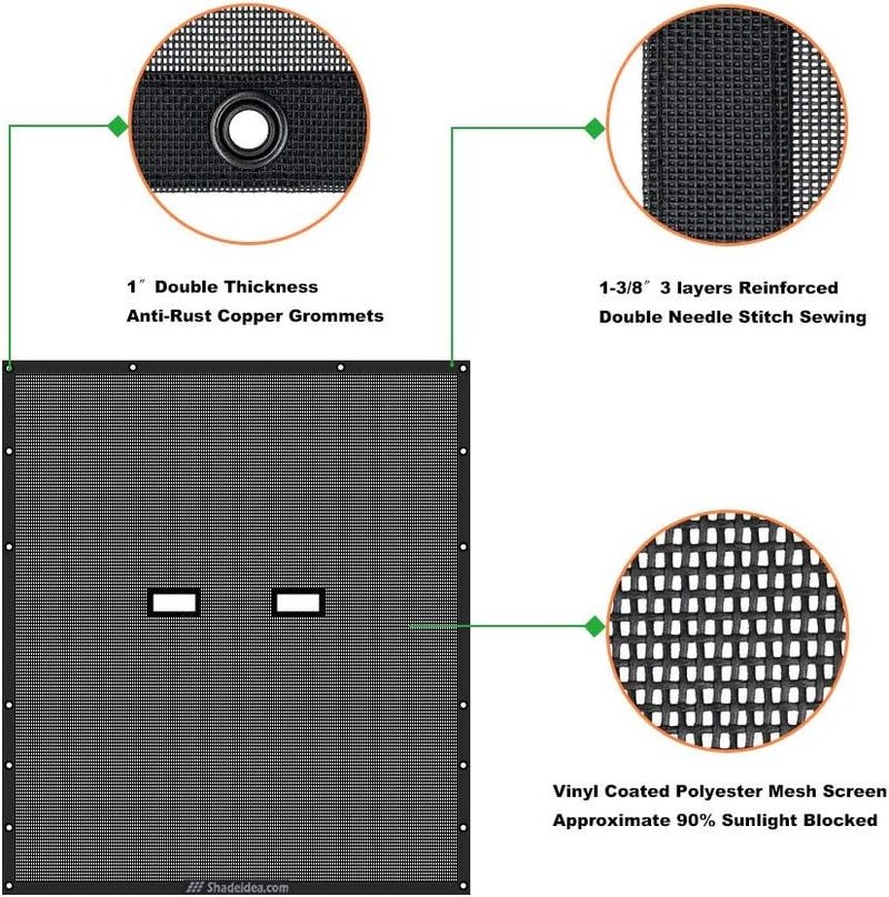 Shadeidea JT Sun Shade Top Sunshade for Jeep Gladiator (2018-2023) - Black UV Blocker with GrabBag Pouch - Image 4