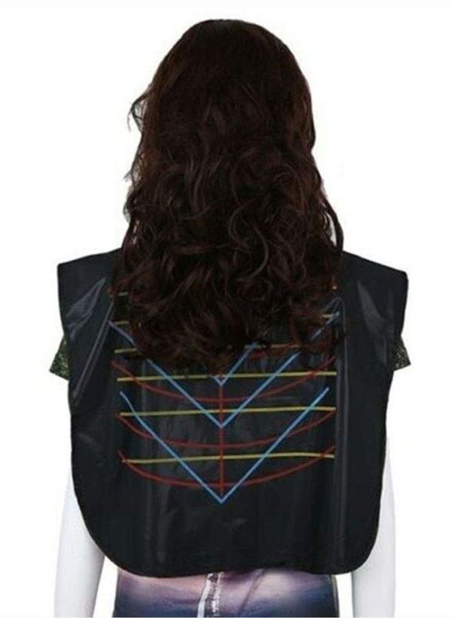 floor88 - Professional Salon Cape Waterproof Hair Styling Hair Cutting Collar Stylist Magnetic Cover Hairdressing Shampoo Hair Dye Shawl Barber Shop Essentials (Black) - Image 1