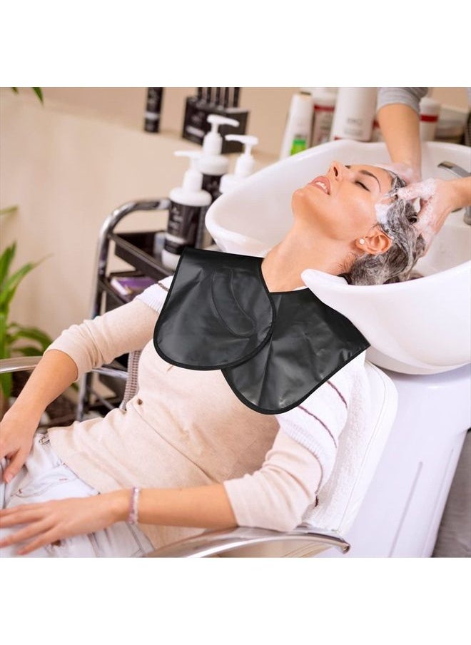 floor88 - Professional Salon Cape Waterproof Hair Styling Hair Cutting Collar Stylist Magnetic Cover Hairdressing Shampoo Hair Dye Shawl Barber Shop Essentials (Black) - Image 1