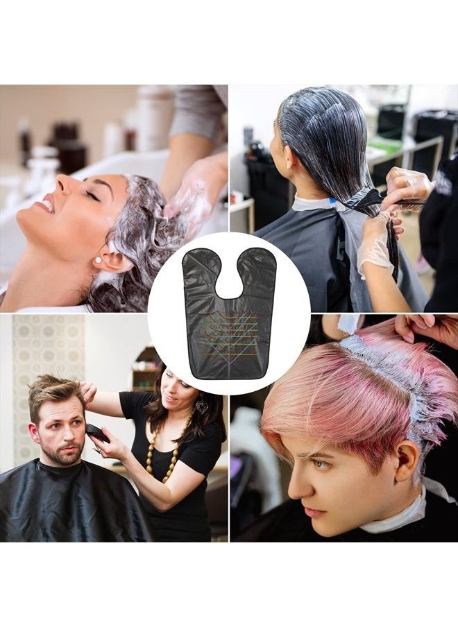floor88 - Professional Salon Cape Waterproof Hair Styling Hair Cutting Collar Stylist Magnetic Cover Hairdressing Shampoo Hair Dye Shawl Barber Shop Essentials (Black) - Image 1