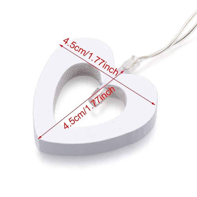 Lexton Lexton Heart Shaped 18 Led String Light Plug SourcedWarm White for Indoor Outdoor Decorations  - Image 3