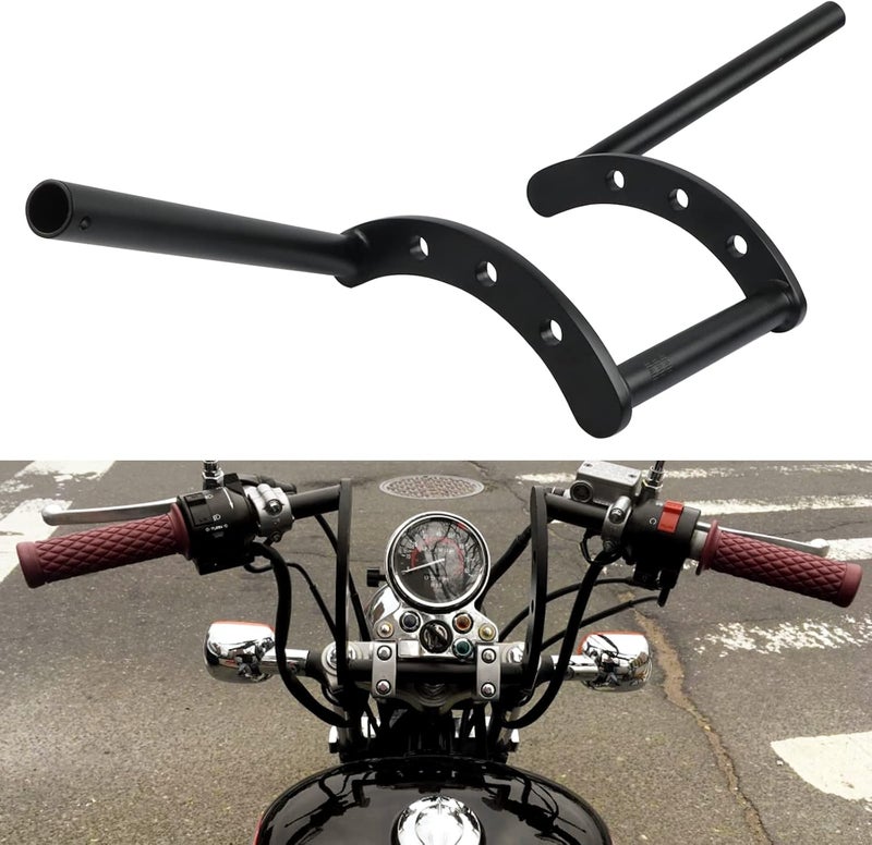 FLYPIG Motorcycle Z-Bars Handlebar Drag Bars 7/8" 22MM for Sportster Iron 883 Bobber Softail Dyna Chopper - Image 3