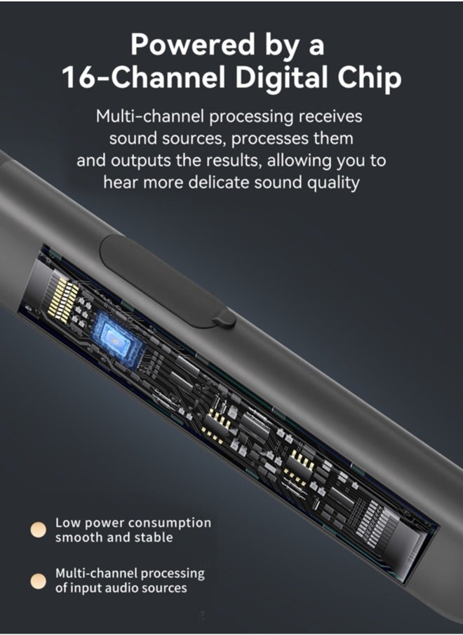 Jccgoo - Neckband Bluetooth Hearing Aids with 16-Channel DSP Chip, Clear Sound, Comfortable Fit, Supports Calls & Music, Up to 100h Standby - Image 1