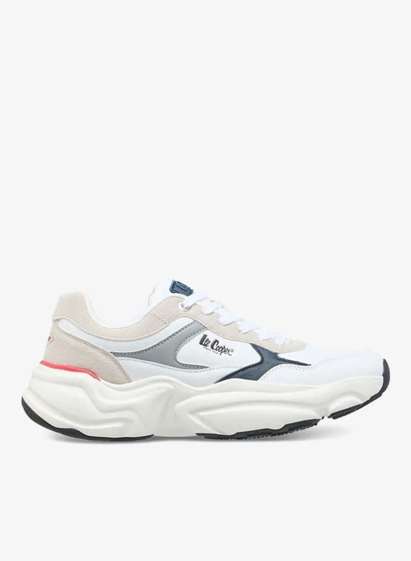 Men's Panelled Lace-Up Sneakers