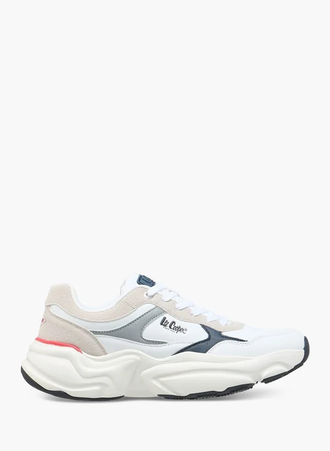 Lee Cooper Men's Panelled Lace-Up Sneakers