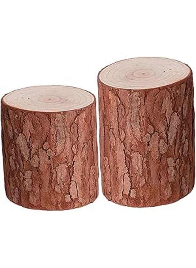 Mini Stump Model Natural Wood Decor For Home DIY Rustic Landscape Photography - Image 1