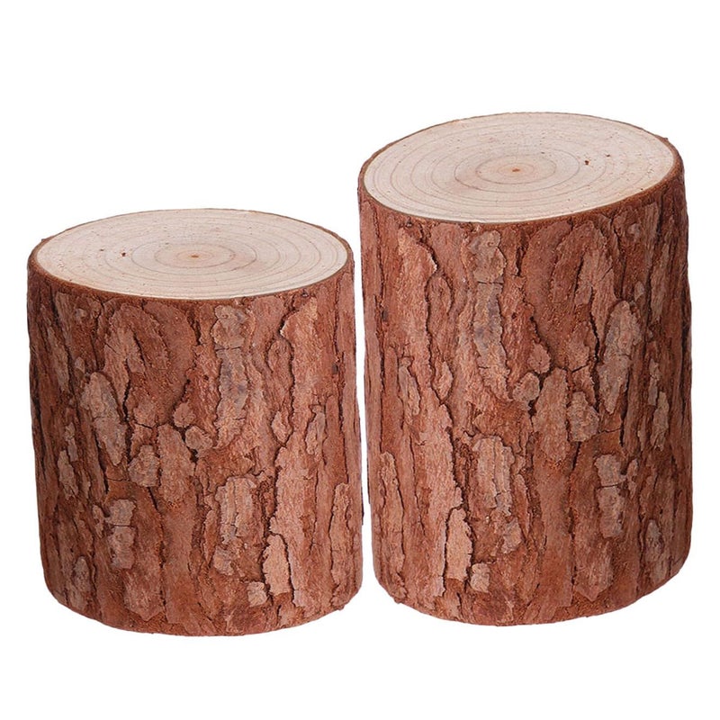 Mini Stump Model Natural Wood Decor For Home DIY Rustic Landscape Photography - Image 2