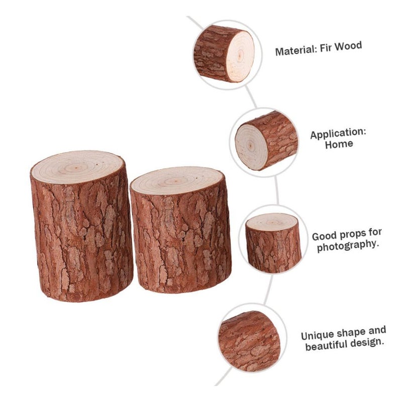 Mini Stump Model Natural Wood Decor For Home DIY Rustic Landscape Photography - Image 4