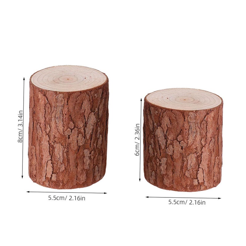 Mini Stump Model Natural Wood Decor For Home DIY Rustic Landscape Photography - Image 3
