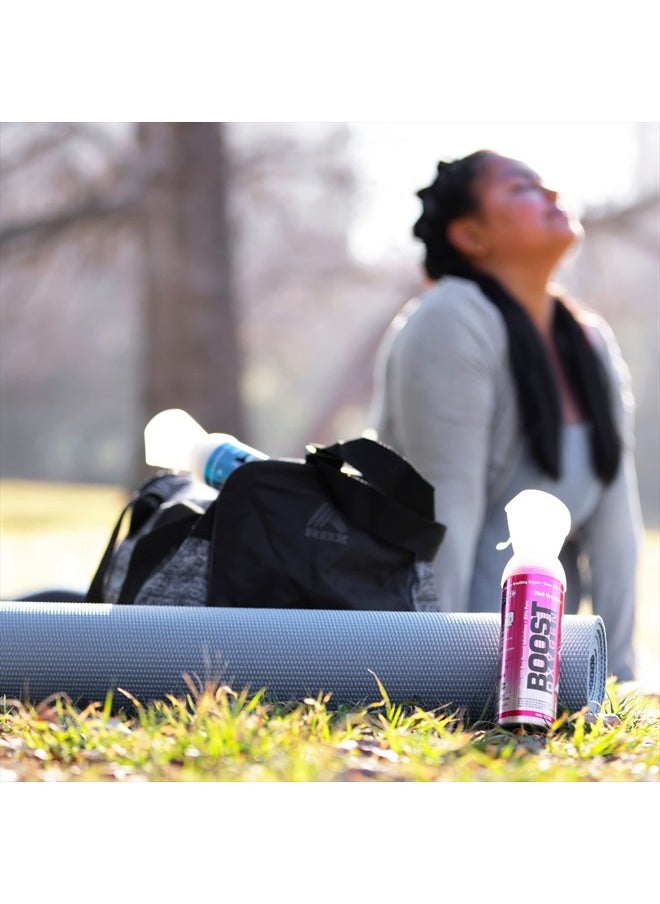 BOOST OXYGEN Pocket Sized 3 Liter Natural Pure Canned Oxygen Bottle Canister with Built in Mouthpiece for High Altitudes, Pink Grapefruit (12 Pack)  - Image 5