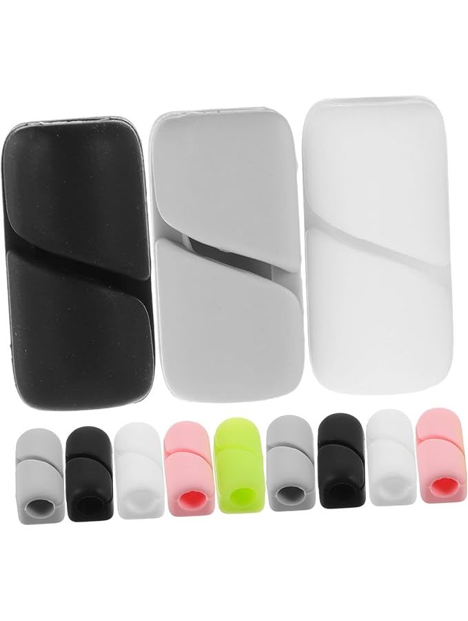 Cable Holder Kit 12pcs Cord Organizers Self Adhesive Wire Management Tray 2 4x1 2x1 2cm Assorted Color - Image 1