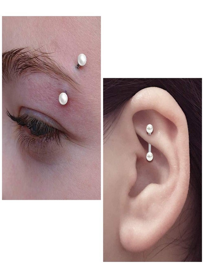 Mayhoop 16G Stainless Steel Daith Rook Earring 8mm 10mm Curved Barbell Eyebrow Rings Piercing Jewelry For Women Men 20Pcs - Image 2