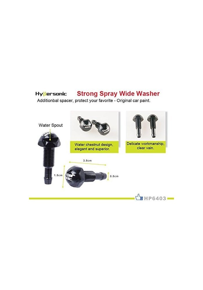 Hypersonic Universal Car Windshield Washer Sprayer 2Pcs Vehicle Nozzle - Image 5