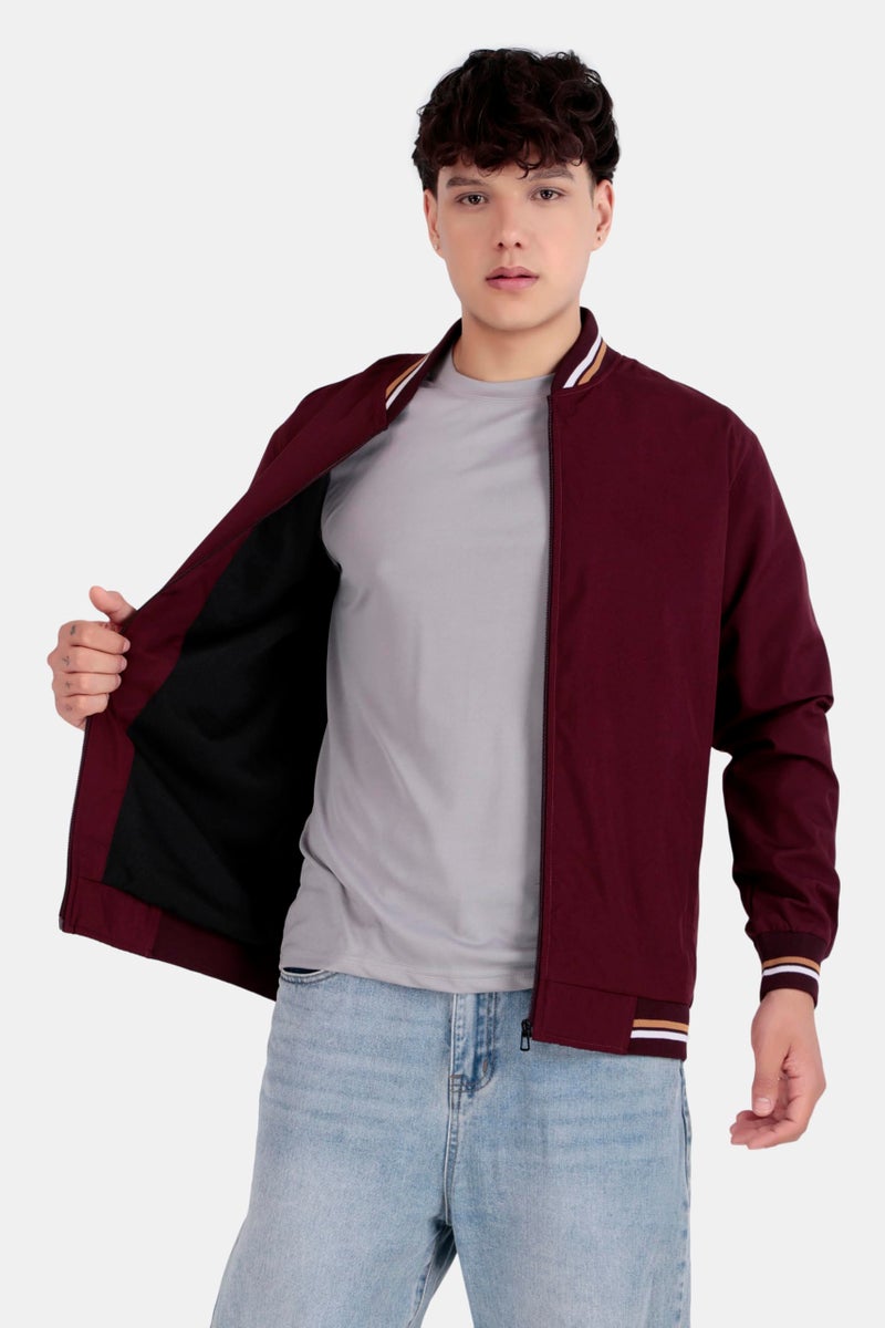 Celary Men's Bomber Jacket | Lightweight Casual Zip-Up Jacket | Stylish Slim Fit Outerwear for All Seasons - Image 4