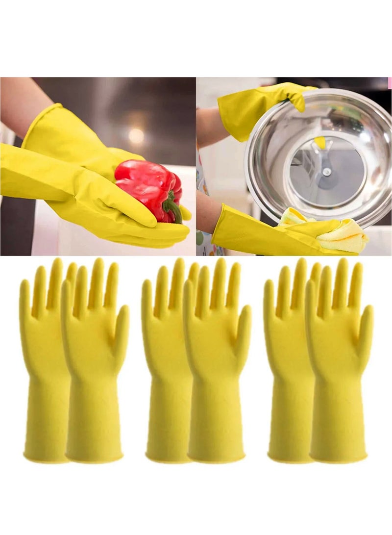 Patron Pack Of 12 Pairs Of Patron Yellow Kitchen House Hold Cleaning Gloves For A Spotless Shine - Image 3