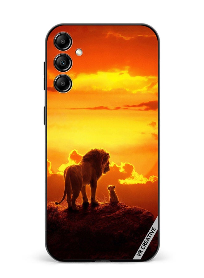 VR CREATIVE Protective Case Cover For Samsung Galaxy A34 Lion King Design Multicolour - Image 1