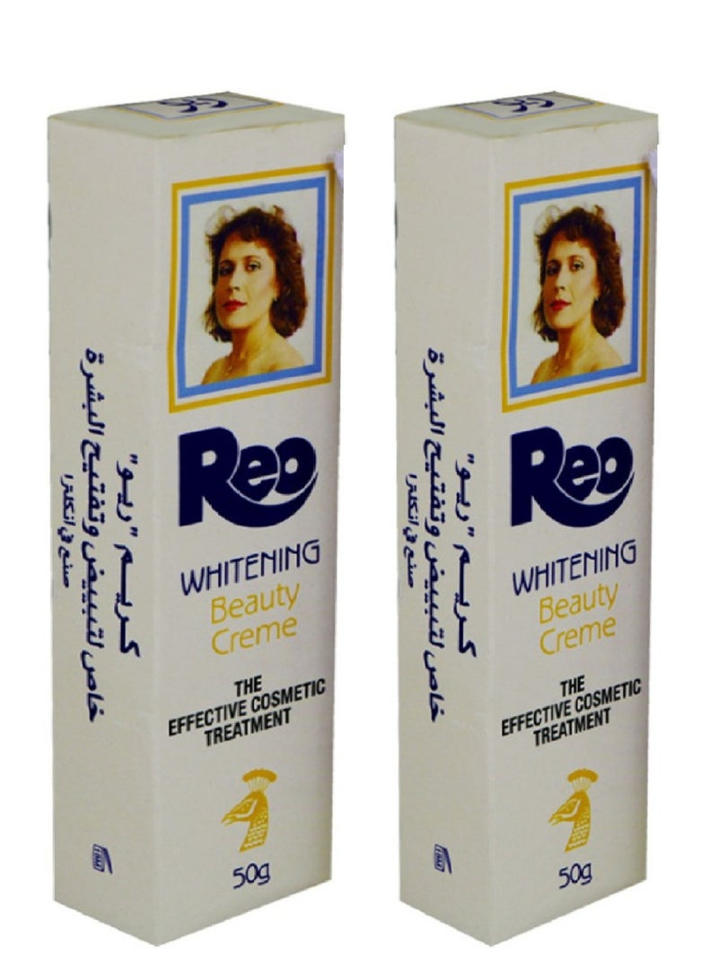 REO Two Pieces Of Whitening Beauty Cream 2x50 grams - Image 4