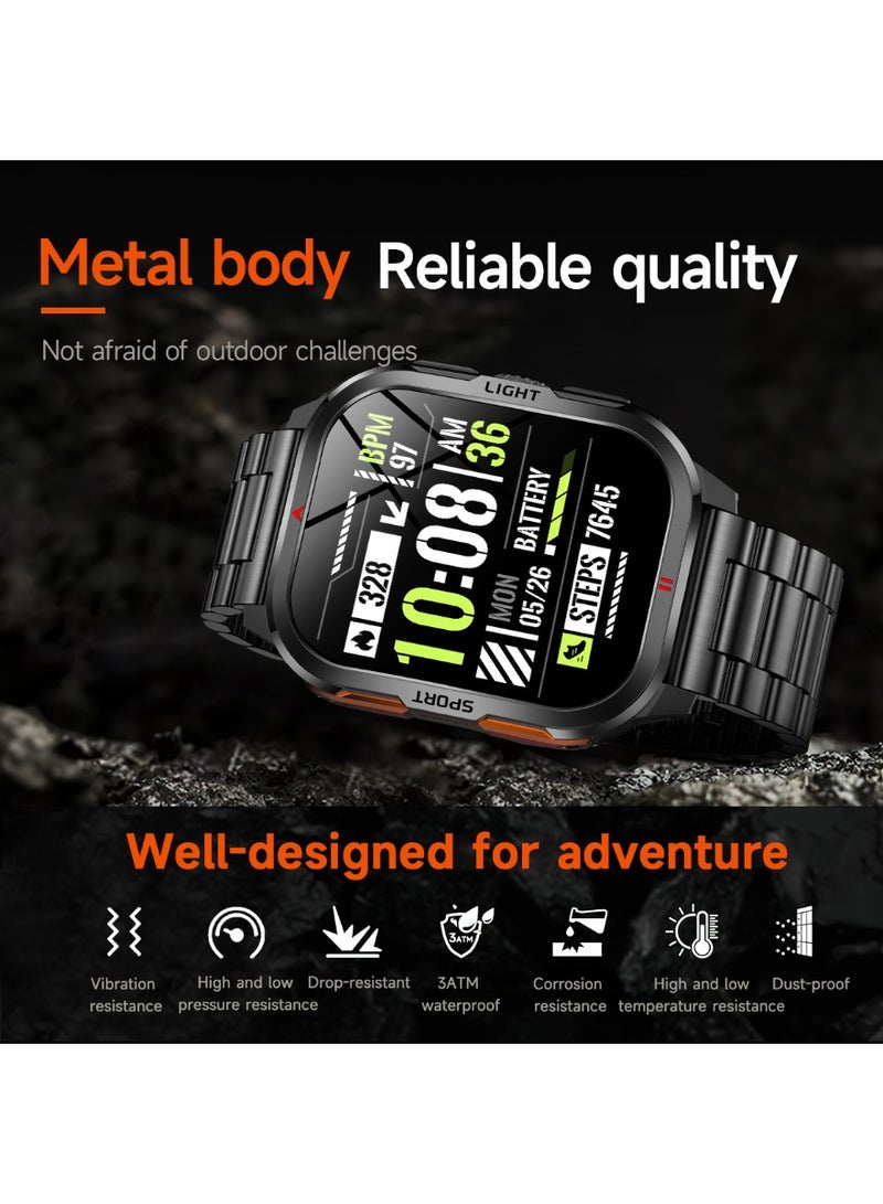 RollsTimi  Men's Smart Wearable Watches, Bluetooth Calls, Multiple Sports Modes, Vibration Reminders, Magnetic Charging, Android 4.0 System Above And IOS 8.0 System And Above Are Universal, Smartwatch - Image 5