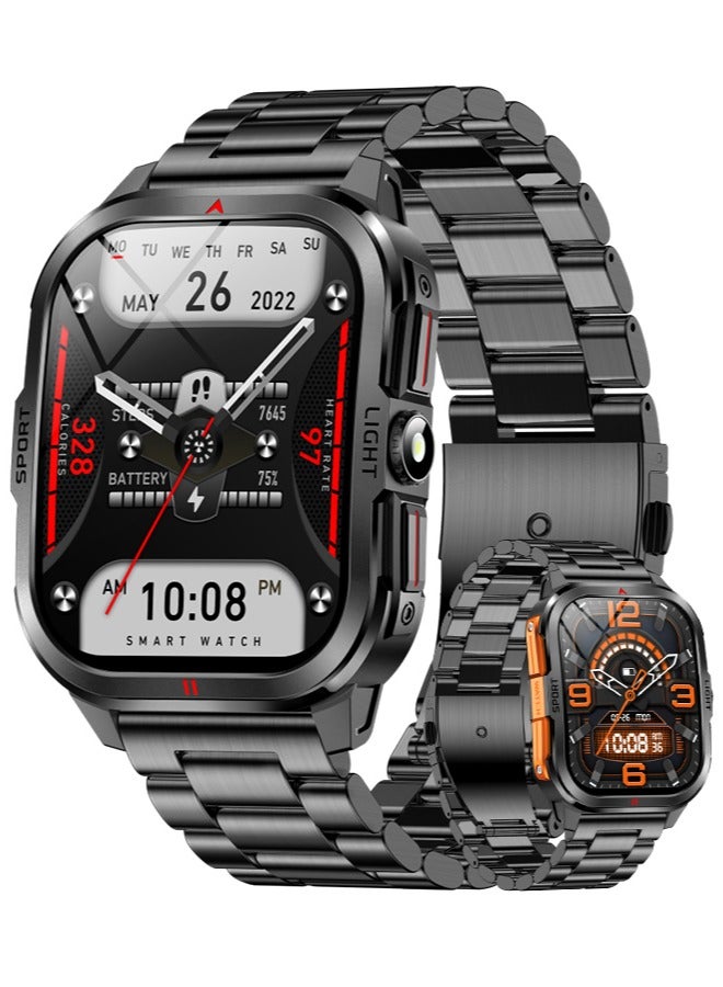 RollsTimi  Men's Smart Wearable Watches, Bluetooth Calls, Multiple Sports Modes, Vibration Reminders, Magnetic Charging, Android 4.0 System Above And IOS 8.0 System And Above Are Universal, Smartwatch - Image 1