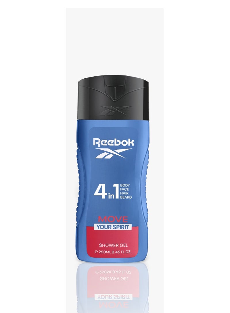 Reebok 4in1 Move Your Spirit Shower Gel - Image 1